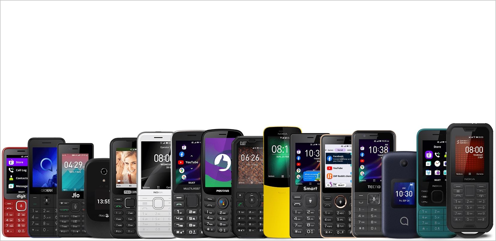 A global lineup of KaiOS-powered devices
